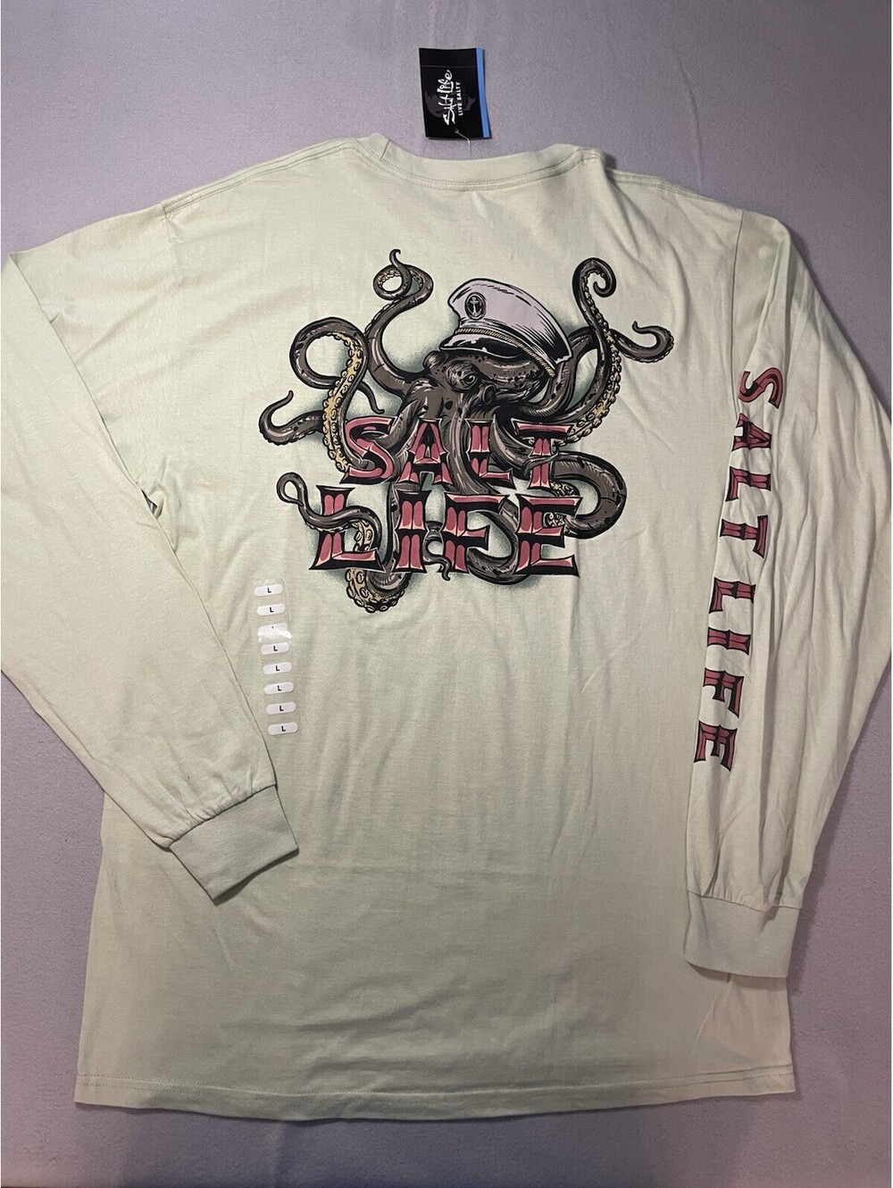 Salt Life Mens Octopus Graphic Long Sleeve T-Shirt - L
